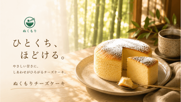 ぬくもり自家製チーズケーキの販売を開始しました